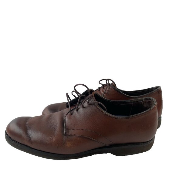 Allen Edmonds LAX Derby Shoes Mens Size 9.5 D Brown Leather Lace Up main image 4
